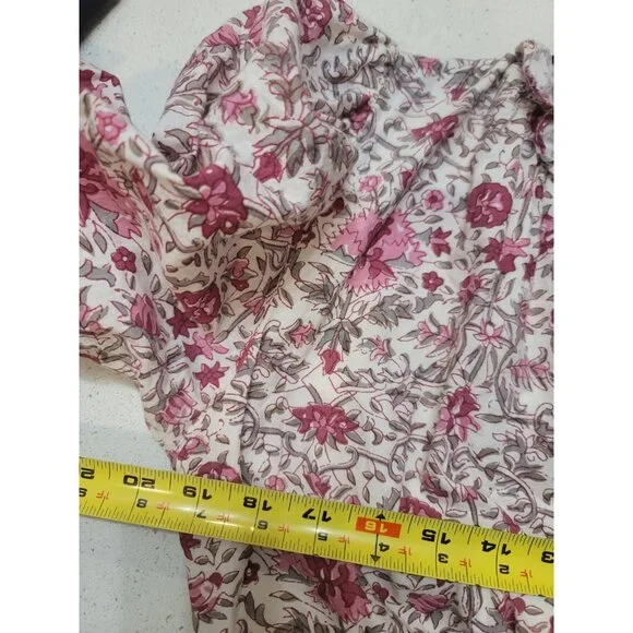 Anna Cate Womens Floral Maxi Sundress Sleeveless Zip Cotton Size M Multicolor - Picture 7 of 7